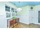 Bright dining area with hardwood floors and built in buffet at 520 Woodland Shores Rd, Charleston, SC 29412