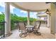 Private balcony with outdoor seating, offering scenic views and a tranquil atmosphere at 5 Middle Atlantic Wharf # 3A, Charleston, SC 29401