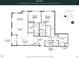 Two-bedroom floor plan with an open concept layout and two bathrooms at 609 King St # 532, Charleston, SC 29403