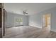 Bedroom with hardwood floors and French doors to balcony at 205 Valley St, Walterboro, SC 29488