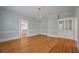 Spacious dining room with hardwood floors and built-in cabinetry at 205 Valley St, Walterboro, SC 29488