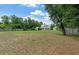 Spacious backyard with a large grassy area and wooden fence at 205 Valley St, Walterboro, SC 29488