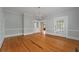 Formal dining room with hardwood floors and built in hutch at 205 Valley St, Walterboro, SC 29488