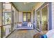 Relaxing screened porch with swing bed, ocean view at 403 Pelican Flight Dr, Dewees Island, SC 29451