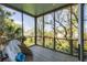 Screened porch offers peaceful water views at 403 Pelican Flight Dr, Dewees Island, SC 29451