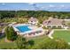 Resort-style pool with lounge chairs and cabanas at 1721 Live Oak Park, Seabrook Island, SC 29455