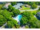 Community swimming pool surrounded by lush greenery at 1721 Live Oak Park, Seabrook Island, SC 29455