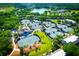 Aerial view of tennis courts and community features at 1721 Live Oak Park, Seabrook Island, SC 29455