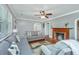 Living room with hardwood floors, fireplace and comfortable seating at 480 Magnolia Rd, Charleston, SC 29407