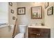 Small bathroom with toilet, sink, and vanity at 2832 Ranger Dr, North Charleston, SC 29405