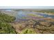 Aerial view of expansive marsh and waterways at 3850 Delinger Dr, Mount Pleasant, SC 29466