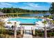 Resort-style pool with lake views and ample seating at 3850 Delinger Dr, Mount Pleasant, SC 29466