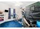 In-home gym with a treadmill, exercise bike, and cryotherapy chamber at 1426 Sc-45, McClellanville, SC 29458