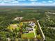 Aerial view of house and surrounding property at 1426 Sc-45, McClellanville, SC 29458
