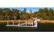 Aerial view of a community dock with access to the water at 1473 Jeremy Cay Ct, Awendaw, SC 29429