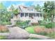 Two story home with covered porch, large windows and attached garage at 1473 Jeremy Cay Ct, Awendaw, SC 29429