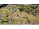 Overhead view of property with house, land and boat at 138 Waddell Ln, Ridgeville, SC 29472