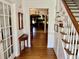 Entryway with hardwood floors and staircase at 138 Waddell Ln, Ridgeville, SC 29472