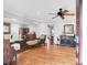 Bright living room with hardwood floors and comfy seating at 118 E Ashley And 110 E Cooper Ave Ave, Folly Beach, SC 29439