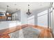 Bright dining room with hardwood floors and a chandelier at 252 Cooper River Dr, Mount Pleasant, SC 29464