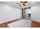 Bedroom with hardwood floors and private balcony access at 252 Cooper River Dr, Mount Pleasant, SC 29464