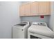 Laundry room with washer and dryer and cabinets at 252 Cooper River Dr, Mount Pleasant, SC 29464