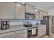 Modern kitchen with stainless steel appliances and granite countertops at 432 Blue Elderberry, Moncks Corner, SC 29461