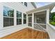 Screened porch with wooden deck at 1698 Cultivation Ln # 541, Mount Pleasant, SC 29466