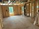 New home construction framing of a bedroom at 119 Ashley Cove Way, Summerville, SC 29483