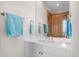 Small bathroom with white vanity and a modern design at 3067 Marshgate Dr, Seabrook Island, SC 29455