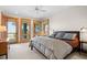 Spacious bedroom with a king-size bed and stunning water views at 3067 Marshgate Dr, Seabrook Island, SC 29455