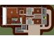 Overhead view of a home's layout, including large deck and spacious rooms at 7002 Ladson Jackson Ln, James Island, SC 29412