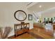 Spacious entryway with hardwood floors and a view of the living area at 202 Needlerush Rd, Kiawah Island, SC 29455