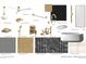 Bathroom material board with options for finishes and fixtures at 211 Seven Farms Dr # 102, Charleston, SC 29492