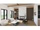 Cozy living room with fireplace, built-in shelving, and comfortable seating at 211 Seven Farms Dr # 301, Charleston, SC 29492