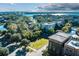 Aerial view showcasing a waterfront community and bridge at 211 Seven Farms Dr # 302, Charleston, SC 29492