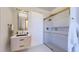 Clean bathroom with walk-in shower and floating vanity at 211 Seven Farms Dr # 302, Charleston, SC 29492