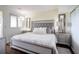 Spacious bedroom with plush bed and gray accents at 1720 Live Oak Park, Seabrook Island, SC 29455
