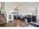 Open living room showcasing hardwood floors and ample natural light at 1720 Live Oak Park, Seabrook Island, SC 29455