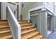 Wooden staircase leading to the front entrance of the home at 1720 Live Oak Park, Seabrook Island, SC 29455
