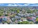 Aerial view of a residential neighborhood near the water at 40 Morris St, Charleston, SC 29403