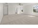 Spacious main bedroom with carpet, ceiling fan and access to bathroom at 123 Ashley Cove Way, Summerville, SC 29483