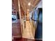 Kitchen with stainless steel refrigerator and tile floor at 3001 Buccaneer Rd, Isle of Palms, SC 29451