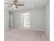 Large bedroom with access to bathroom and ceiling fan at 111 Ashley Cove Way, Summerville, SC 29483