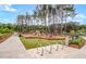 Community playground with swings, slides, and grassy areas surrounded by trees and a sidewalk at 111 Ashley Cove Way, Summerville, SC 29483