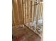 New home construction bathroom utilities rough-in stage at 111 Ashley Cove Way, Summerville, SC 29483