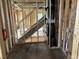 New home construction, showing a framed staircase and exposed utilities at 111 Ashley Cove Way, Summerville, SC 29483