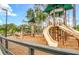 Community playground featuring slides, climbing structures, and wood chip ground cover at 111 Ashley Cove Way, Summerville, SC 29483