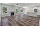 Spacious living room with fireplace and hardwood floors at 111 Ashley Cove Way, Summerville, SC 29483