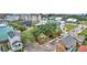 Aerial view of a vacant lot in a residential neighborhood at 66 Cooper St, Charleston, SC 29403
